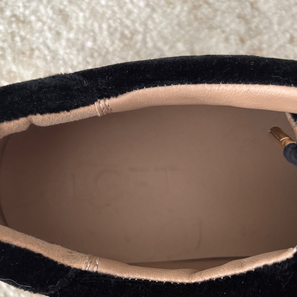 LOFT Women's Black Velvet Sneakers - Picture 2 of 6